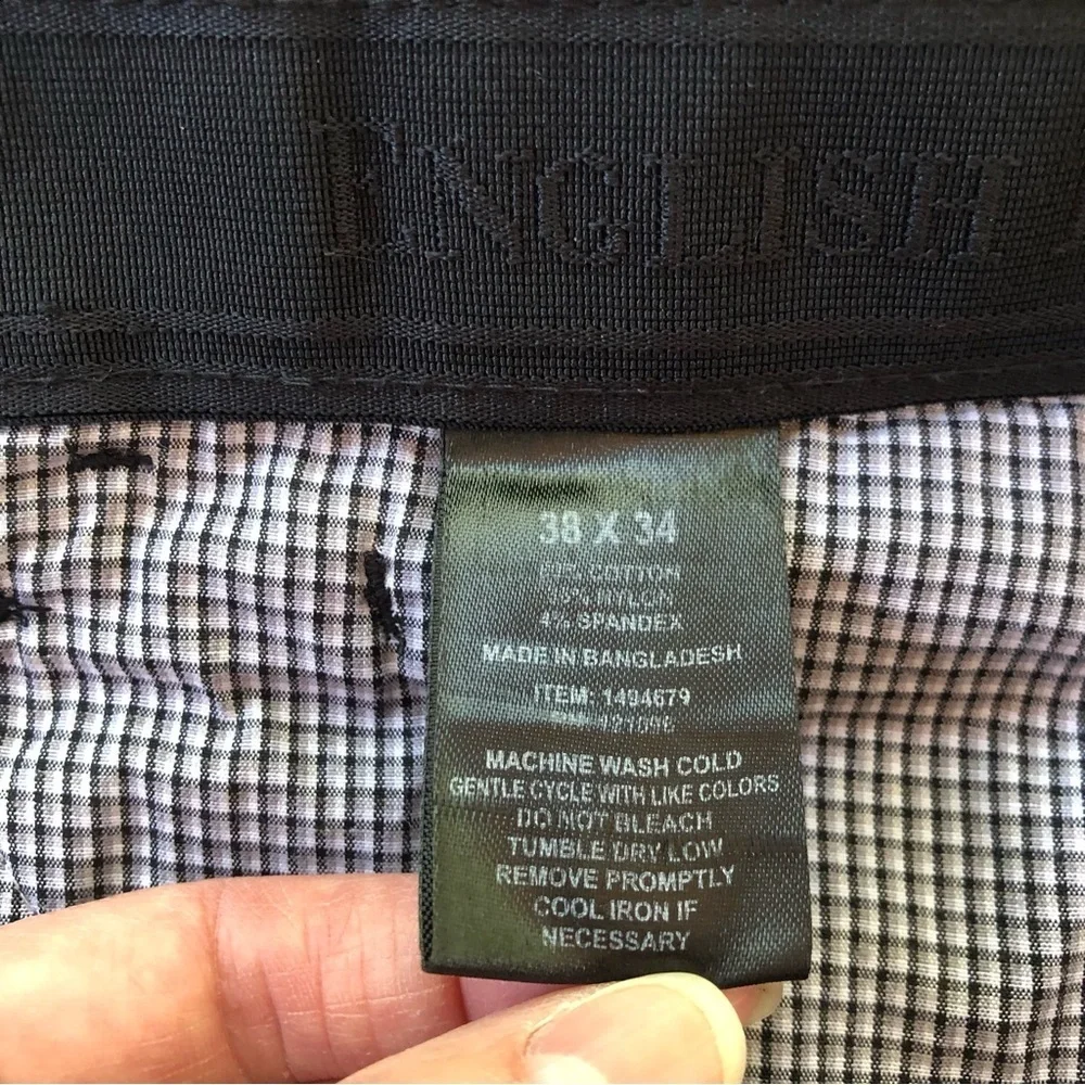 English Laundry Black Stretch Comfort Classic 5 Pocket Chino Pants Size 38W 34L - Picture 7 of 10